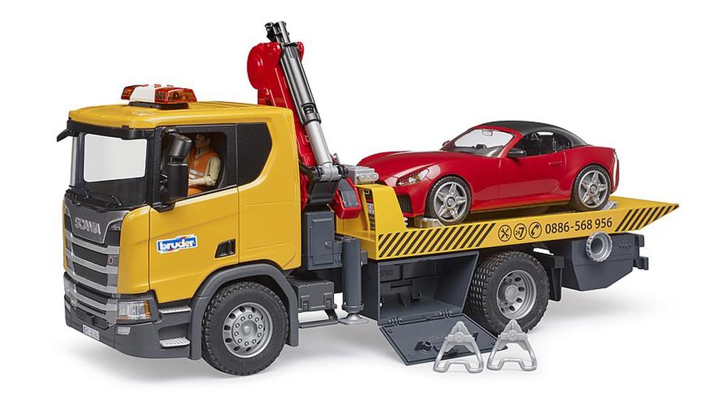Bruder SCANIA Wrecker Crane BRUDER Roadster BR03552 & (RED)