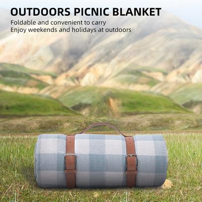 Picknick-/Stranddecke, extra groß, wasserdicht, waschbar, 3-lagig, dick, weich, hautfreundlich, faltbar