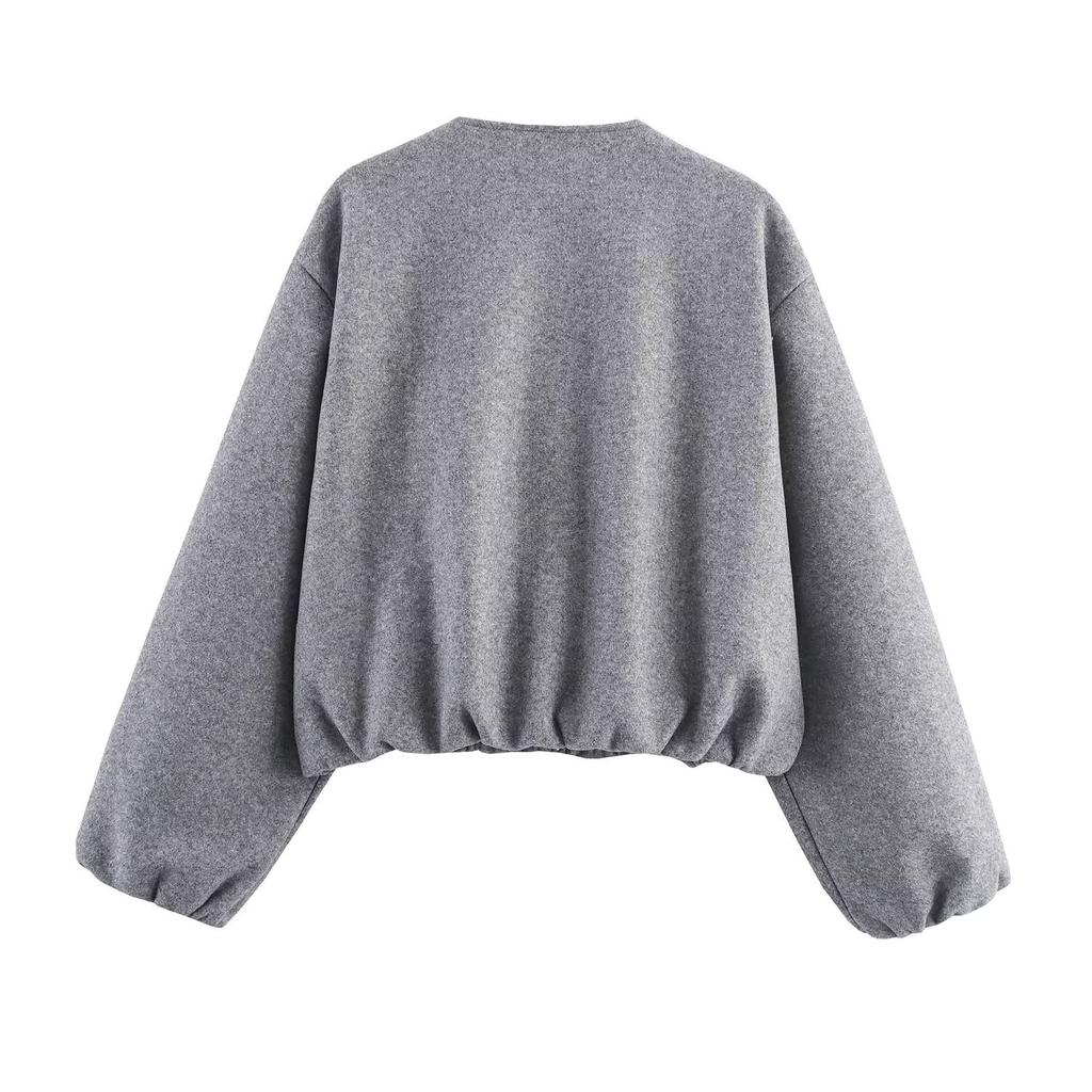 Foreign Trade Autumn and Winter New Women's Clothing European and American Style Fashion Versatile Soft Pilot Long-sleeved Jacket