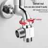 CVBAB Brass 1-in-2-out Toilet T-Adapter Diverter