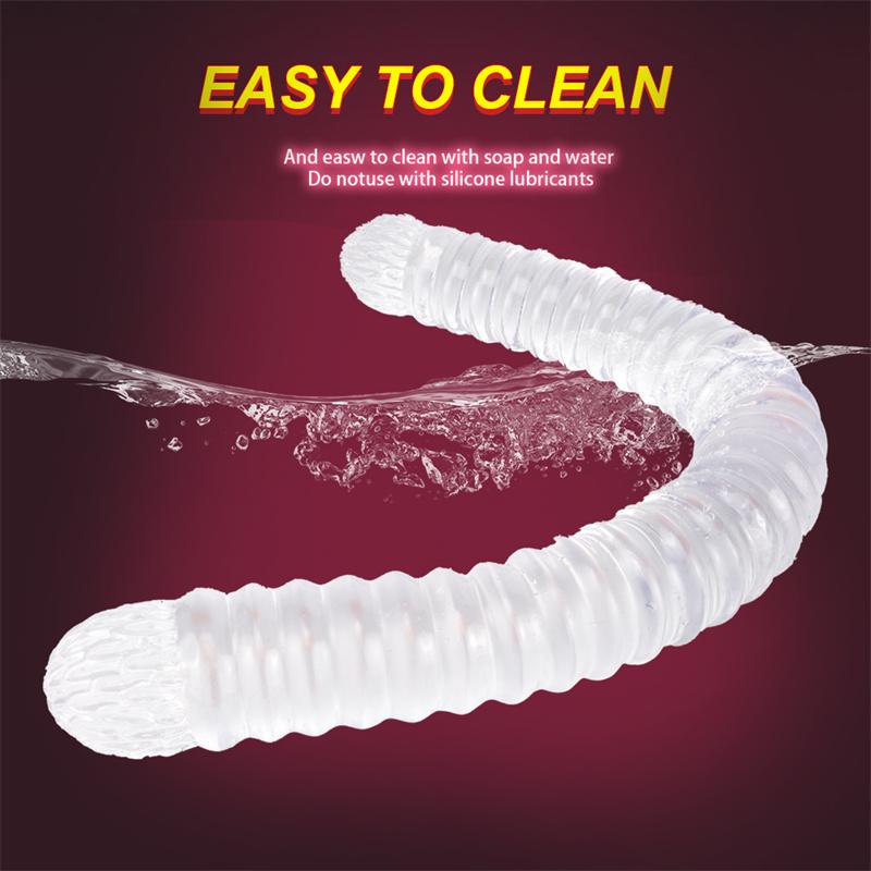 56cm Extra-long Double-headed Threaded Dildo Oversized Thick Anal Whip Sex Adult Products