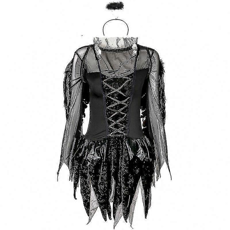 Adult Sexy Dark Fallen Angel Cosplay Costume Women Vampire Ghost Bride Devil Halloween Carnival Costumes