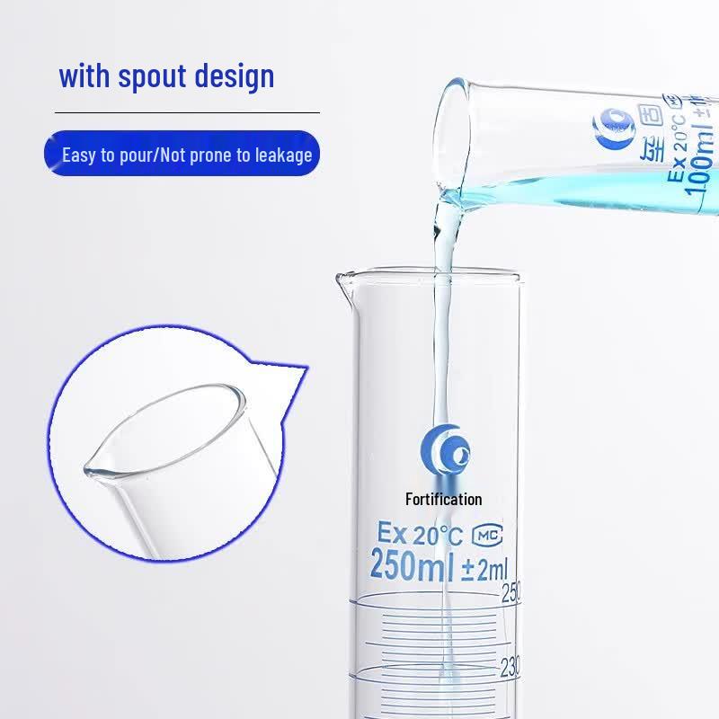 Leigu Grade A High Borosilicate Glass Measuring Cylinder