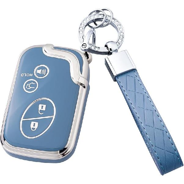 Key Fob Cover With Keychain For Lexus RX350 RX450 GX460 LX570 CT200H 2009-2015