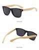 Retro Polaryzacyjne Okulary Bambusowe z Bambusowymi Zausznikami Mao - Unisex Styl Europejski i Amerykański