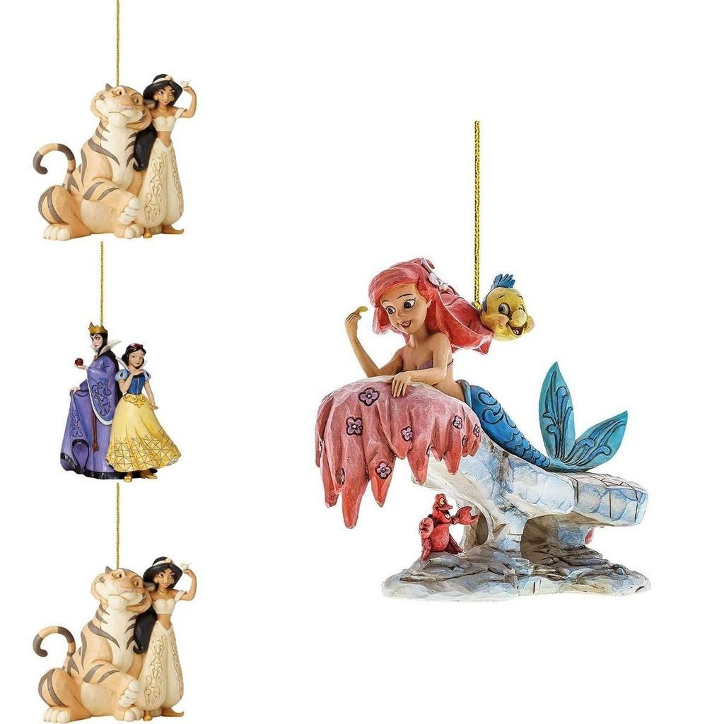 Joyful Christmas Disney Princess Acrylic Pendant Ornaments For Xmas Tree Decor