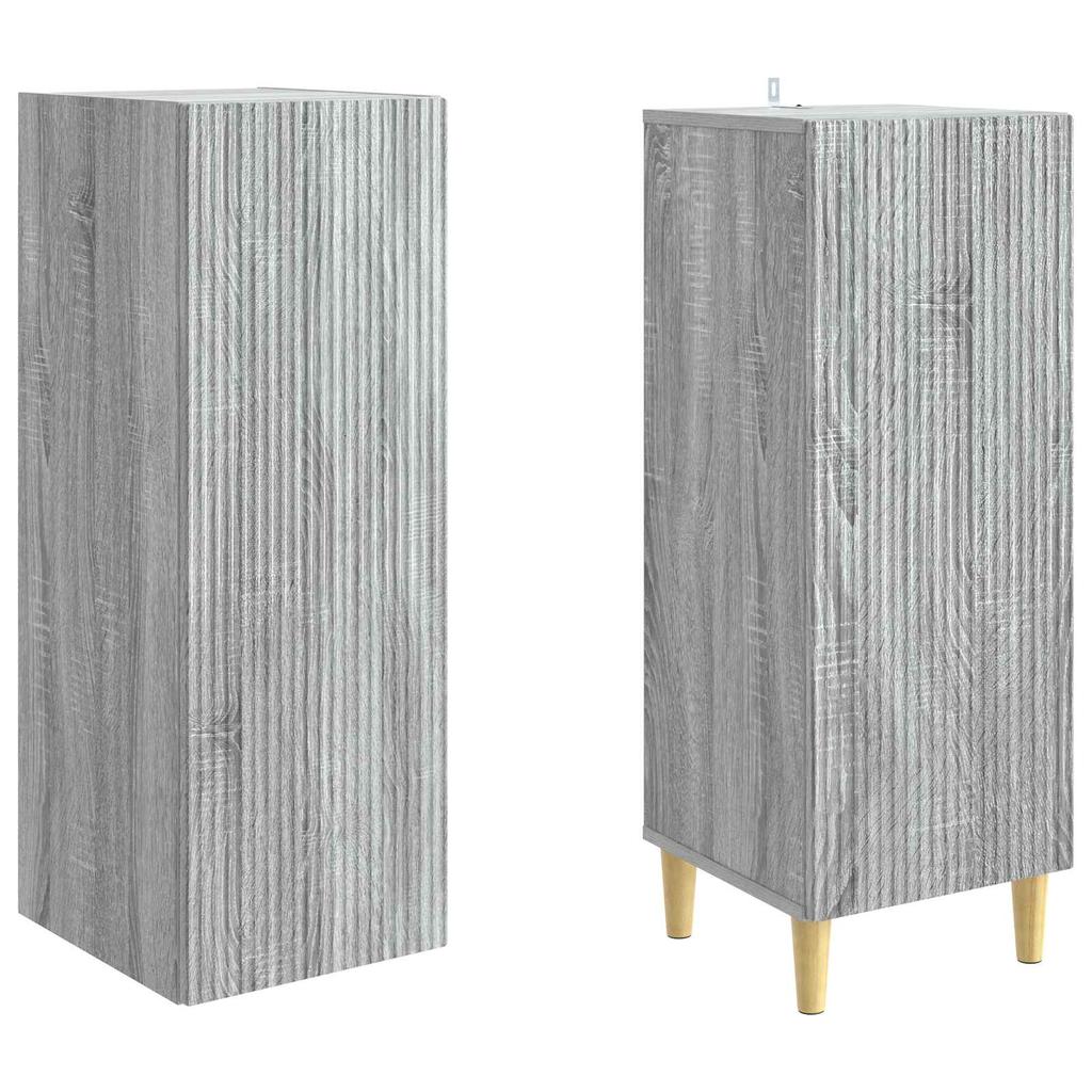Cabinet Set 2 pcs 33 x 34.5 x 90 cm Engineered Wood