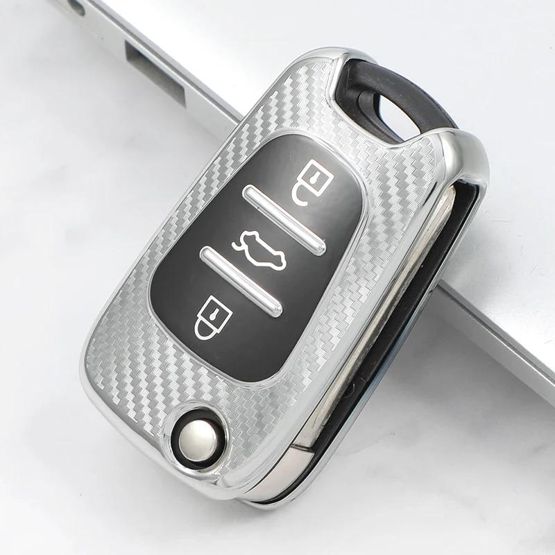 For Hyundai I20 I30 Ix20 Ix25 Ix35 Elantra Accent TPU Car Key Case Cover for KIA Sportage Rio 3 Soul Optima Ceed Pro K5 K2 Pride