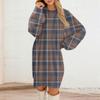 Women's Round Neck Casual Long Sleeve Plush Dresses