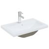Washbasin Cabinet Black Oak Effect 60 X 39 X 62 Cm
