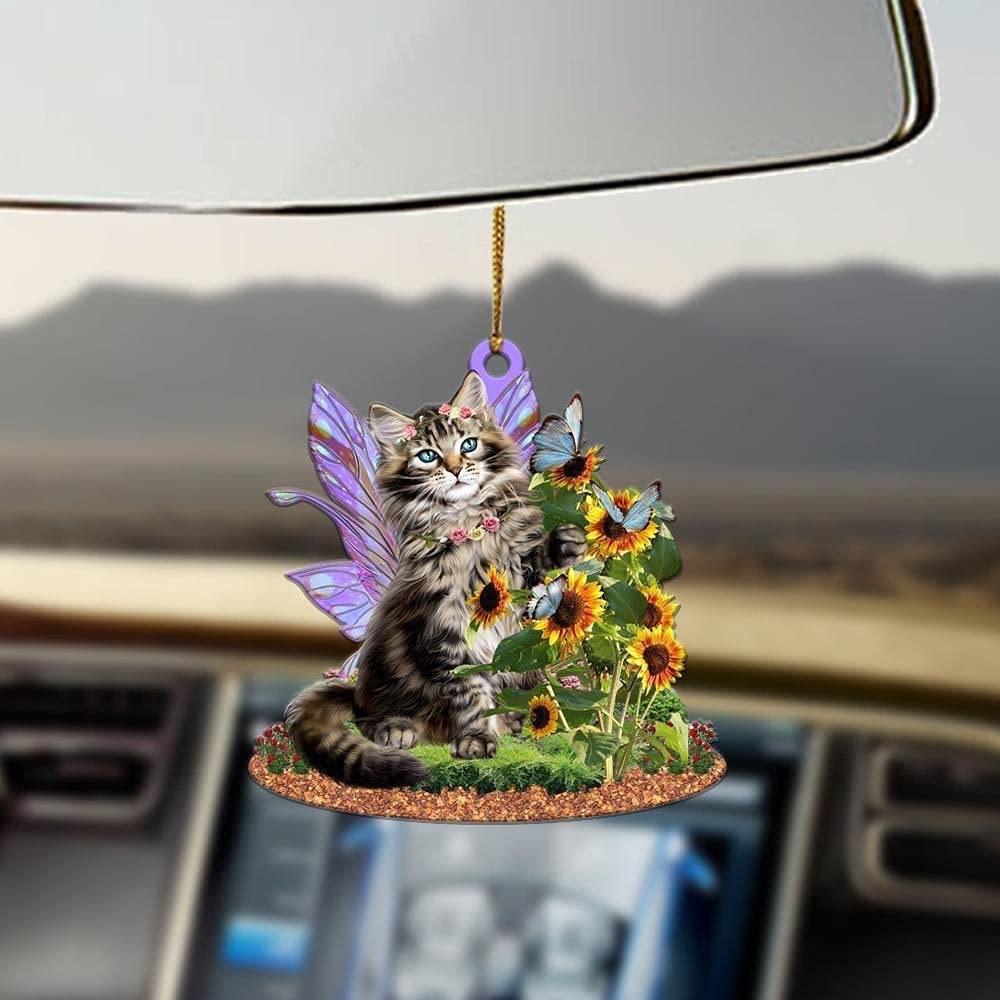 Автомобильное зеркало заднего вида 3D кошка подвесной кулон форма животных украшения рюкзак аксессуары Креатив украшает декоративный декор для автомобиля