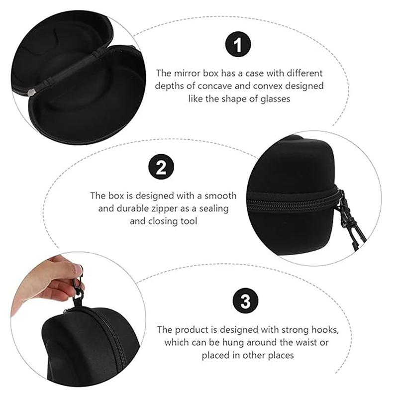 Ski Snowboard Goggles Box Hard Eva Portable Protection Carrying Case Water Resistant Shockproof Shell Ski Accessories