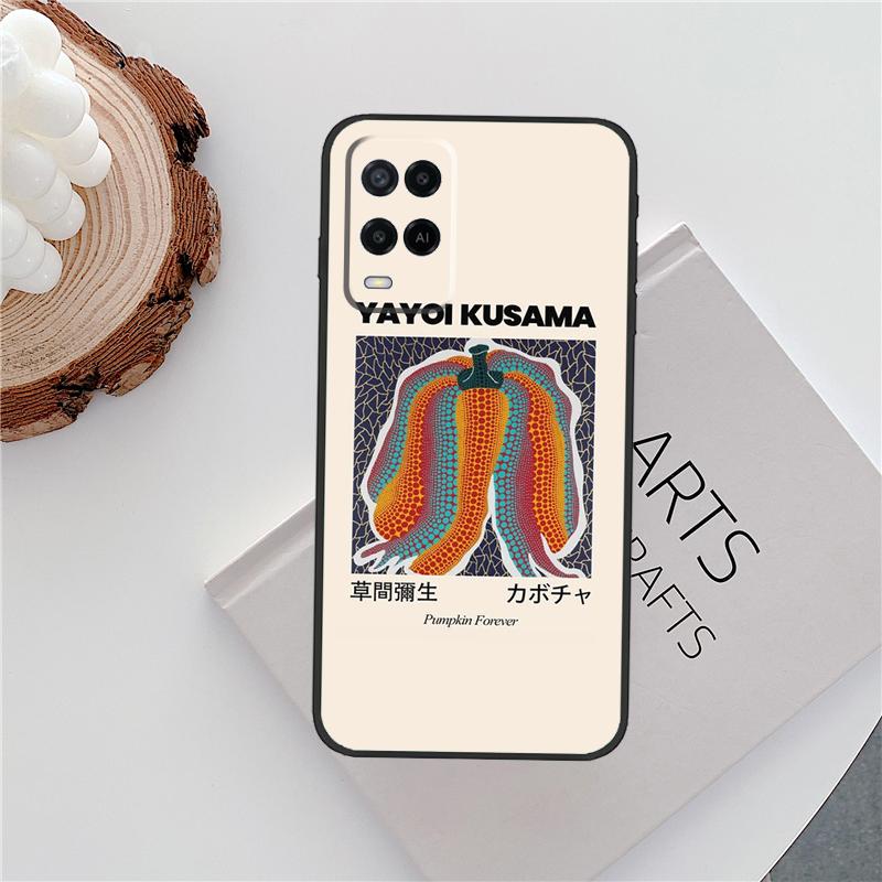 Yayoi Kusama Pumpkin Art Case For Oppo A80 A78 A98 A40 A60 A18 A38 A58 A15 A17 A77 A74 A94 A54 A57S A16 A76 A96 Cover OPPO A78 4G