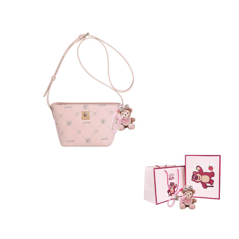 

Новая серия Disney Strawberry Bear ПВХ сумка через плечо обычная женская многоцветная BMK-72760 22.5*9.5*13CM