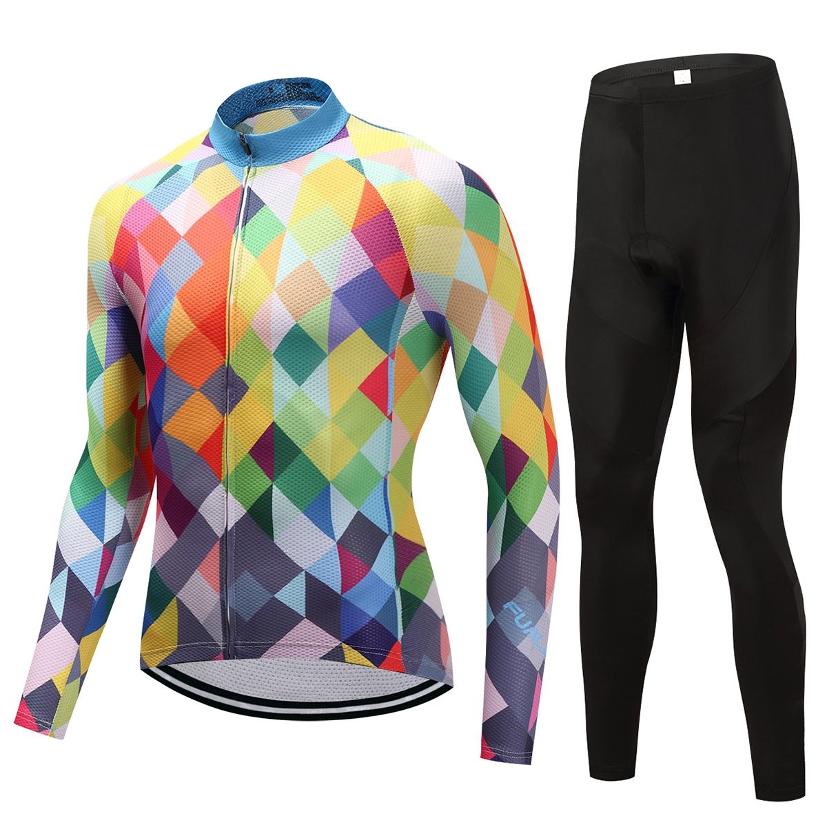 

Комплект одежды для езды на велосипеде, комплект одежды для мужчин и женщин с длинным рукавом, костюм для велосипедной одежды XXXL