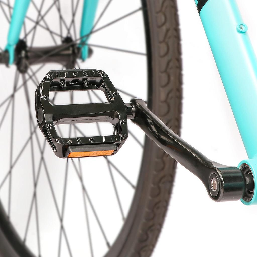 AVASTA Bicycle Pedal Aluminum Alloy Flat Pedal with Reflector Mountain