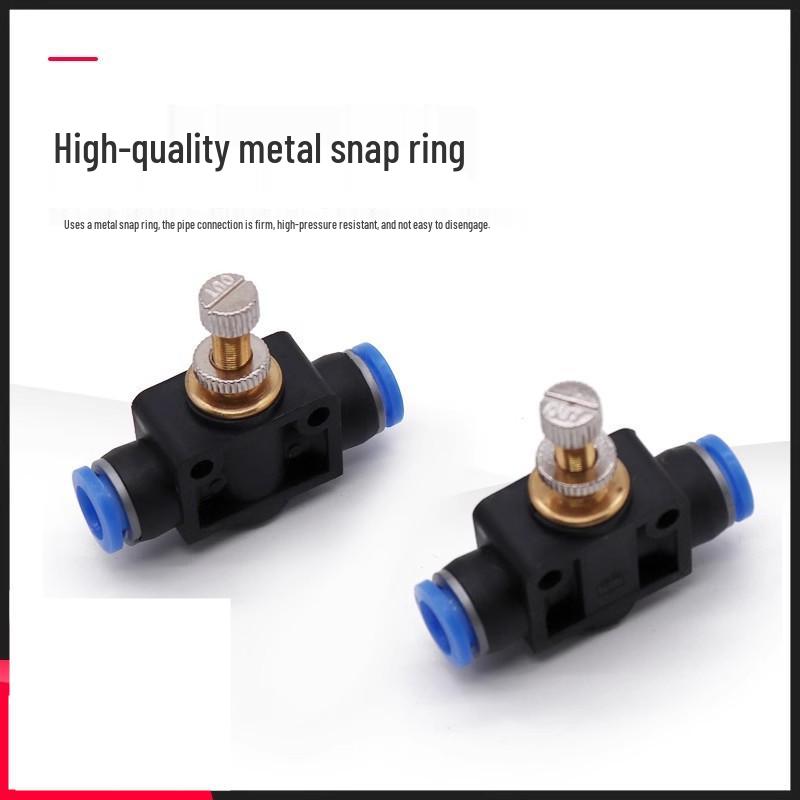 Pneumatic SA4/6/8/10 Pipe One-Way Throttle Valve Air Hose Connector