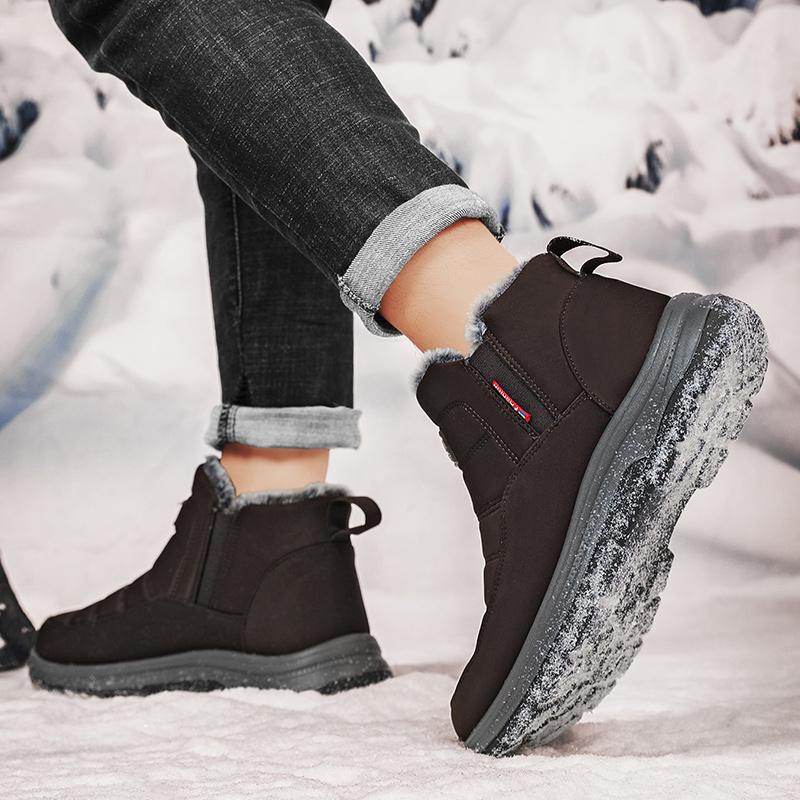 MCTIN Scarpe sportive calde e spesse da donna autunnali e invernali, antiscivolo, ammortizzanti, leggere, alte, da uomo