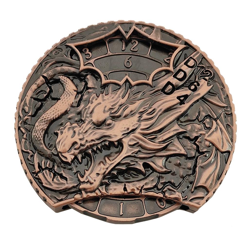 Metall COC Laufende Würfel 7-in-1 Fingerspitzenkreisel Drehteller Polyeder Metallwürfel DND Dungeons & Dragons