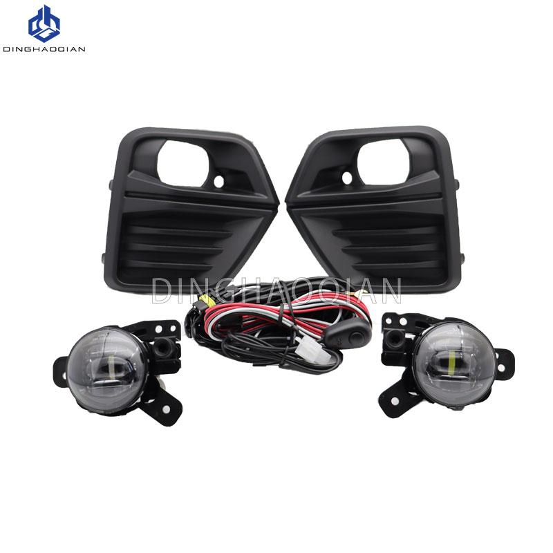 LED Fog Light Set Assembly For Chevrolet Colorado 2023 US Foglamp Headlight Cover With Radar Hole Frame Wire Car Accessories