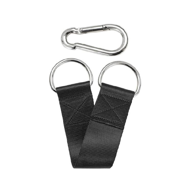 Heavy Duty Hook Rings Hanging Connector Hammock Punching Bag Swing Belt Gym Single Bar Extension Belt Tree Swing Strap