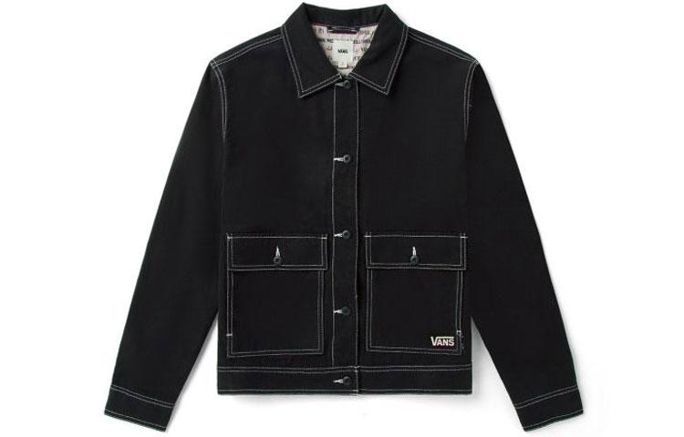 Vans Jackets Women s Black Lapel Moderate Workwear VN0A5DRCZU4 S