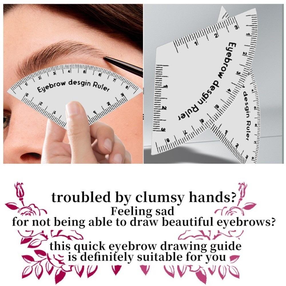 Portable Instant Brow Shaper Durable Makeup Drawing Guide Ruler  Tattoo Supplies