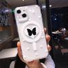 Wireless Charge Batterfly Love Heart Phone Case For Iphone 14 13 12 11 Pro Max 14 Plus 14pro Shockproof Bumper Soft Clear Cover
