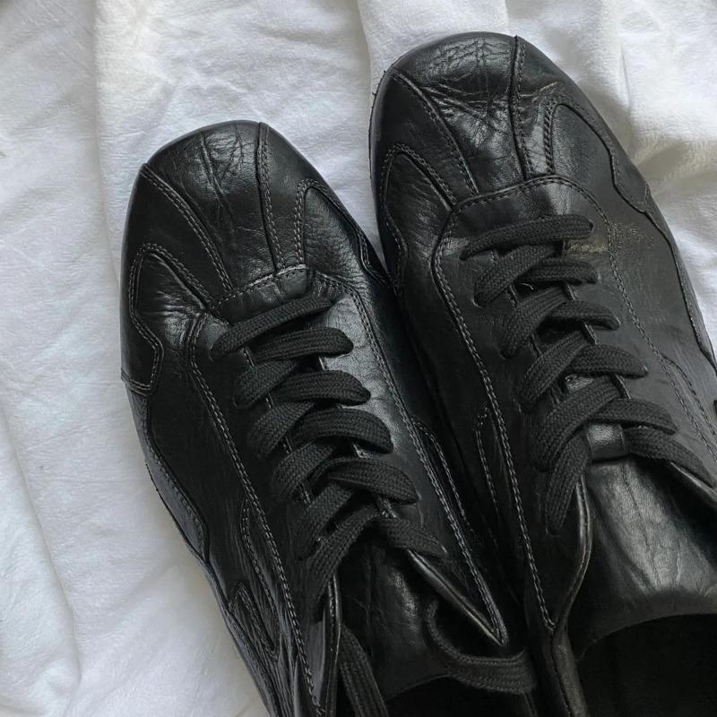 Adidași Retro Casual cu Șireturi, Plat, Pantofi de Mers Confortabili și Moi, Vârf Rotund, Pantofi Sport, Mărimi 35-44