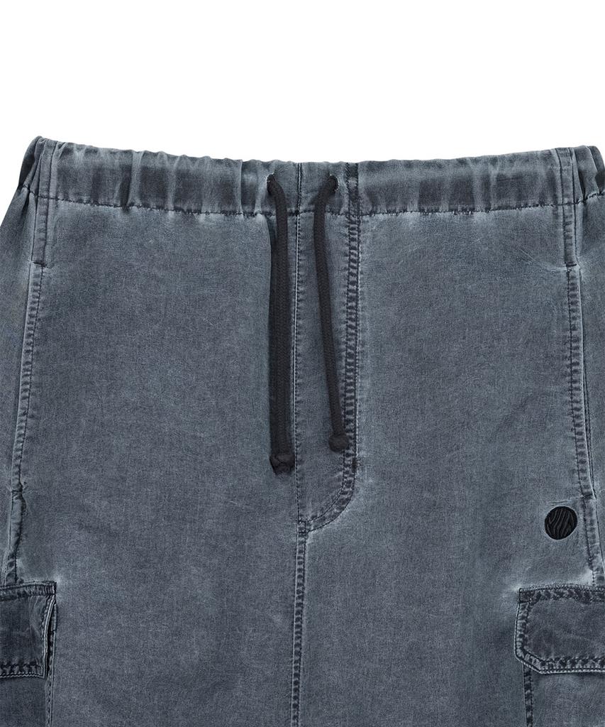 Off Grid Og Shield Pigment Cargo Flare Skirt - Charcoal