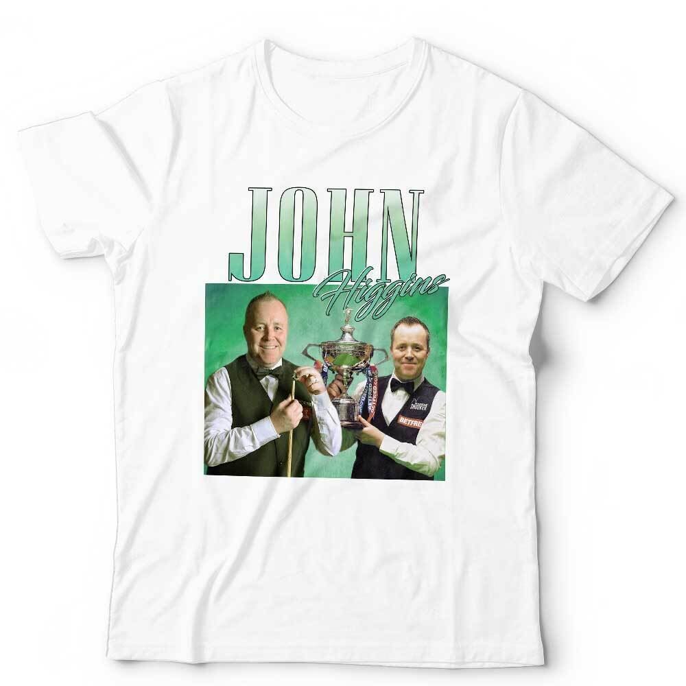 John Higgins T-shirt Uznanie Unisex Hołd Powrót Snooker Śmieszny