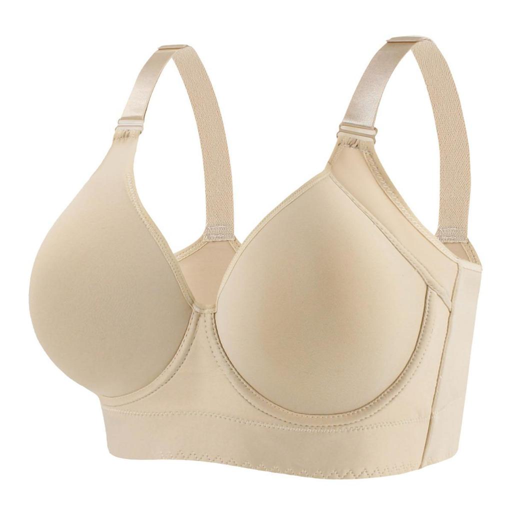 Nahtloser Bügel-Push-up-Form-Sport-BH mit tiefem V-Rücken