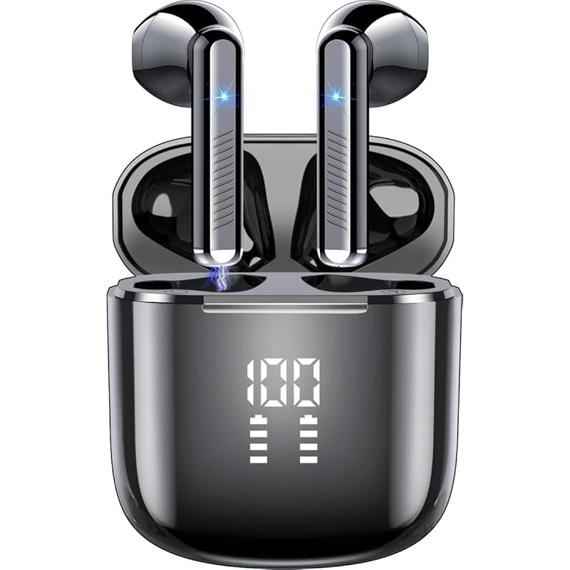 

wireless earphones Bluetooth earphones Bluetooth technology Instant connection when you open the lid bluetooth LED display display Bluetooth HiFi