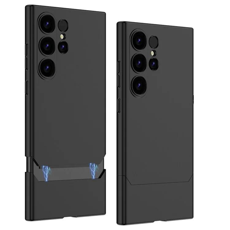 

GKK For Samsung Galaxy S24 Ultra Phone Case Contrast Color Detachable Magnetic PC Cover