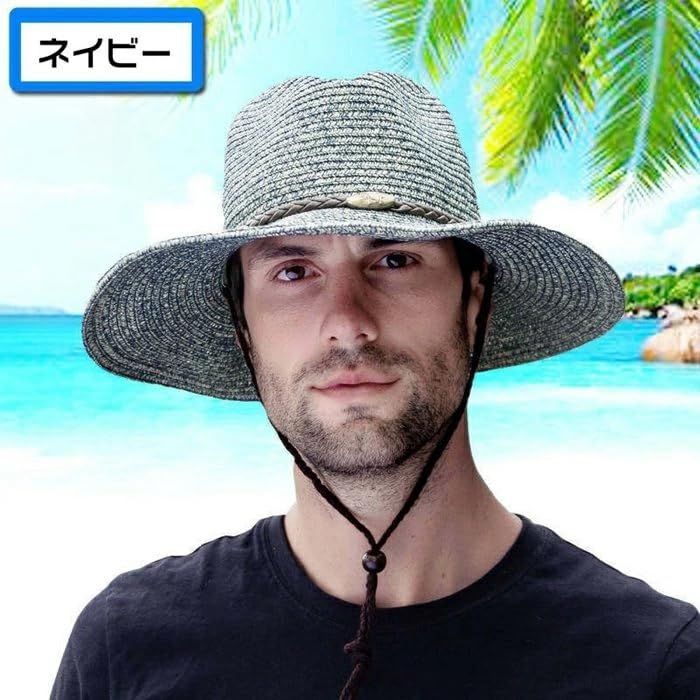YAYUPLUS Stroh Breit UV Perfekt für Bauernhof Outdoor Sonnentag Sommer B Herrenhut, Krempe, Faltbar, Schutz, Arbeit, Strand, Reisen, Aktivitäten, Schutz,