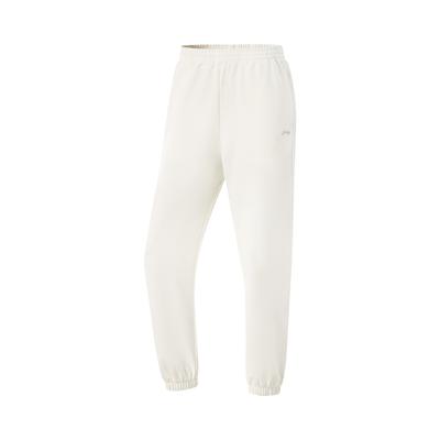 Li Ning Fitness Series Solid Color Mid-Rise Ice Silk Quick-Dry Cool Comfortable Breathable Versatile Tapered Knitted Sports Pants AKLV728-6