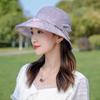 Hat Women's Summer Bucket Hat Women's Breathable Sun Hat Medium Old Hat Outdoor Folding Hat Autumn Basin Hat