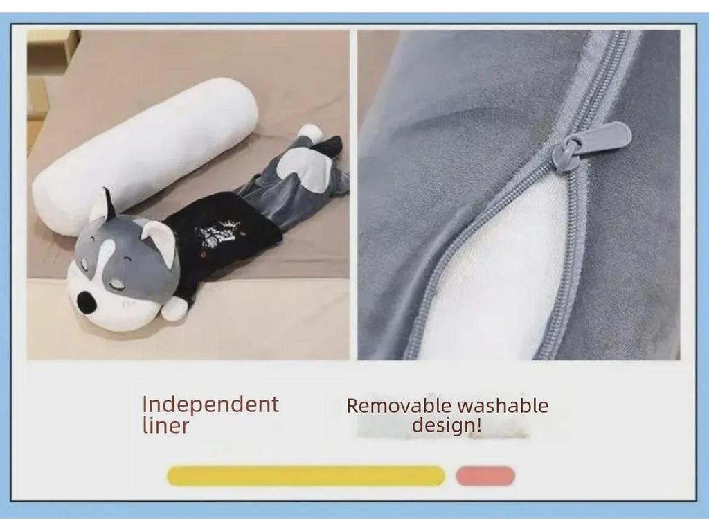 Kuscheliges Husky Plüschtier - Waschbar, Langbeinig, Ideales Schlafkissen & Kindergeschenk