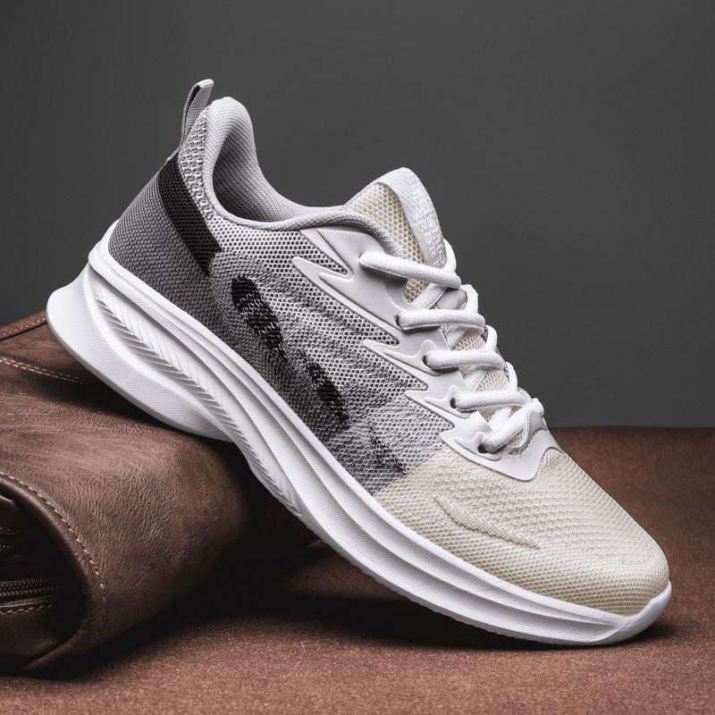 

модные кроссовки для мужчин модная повседневная спортивная обувь весна 2024 удобные противоскользящие высококачественные кроссовки для бега Zapatillas Deportivas 46 серый