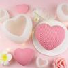Woven Love Size Silicone Mold for Biscuit Cake Chocolate Ice Decoration Flip Sugar Mold Baking Tool
