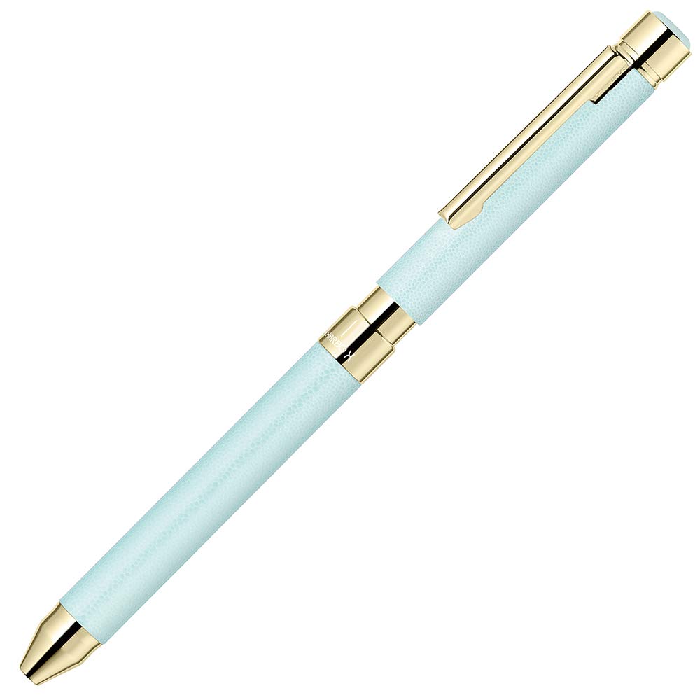 

Ручка Zebra Pen SL6 из кожи, бледно-голубая, многофункциональная Shabo-X SB36-LPB