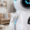 Plastic Pocket Robot White Talking Robot Portable AI Companion Robot  For Kids