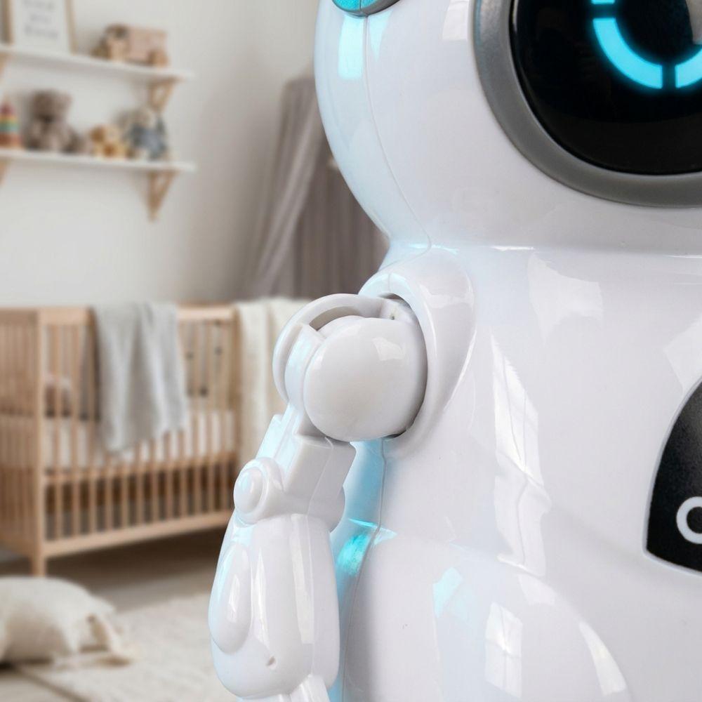 Plastic Pocket Robot White Talking Robot Portable AI Companion Robot  For Kids