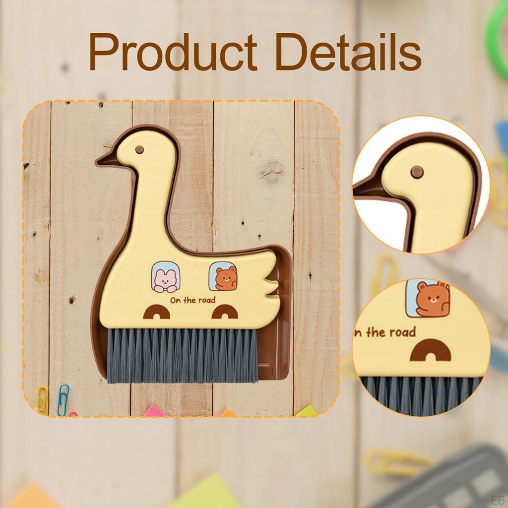 Mini Broom and Dustpan Cleaning Brush, Cute Portable Desk Tools, Desktop Keyboard Sweep