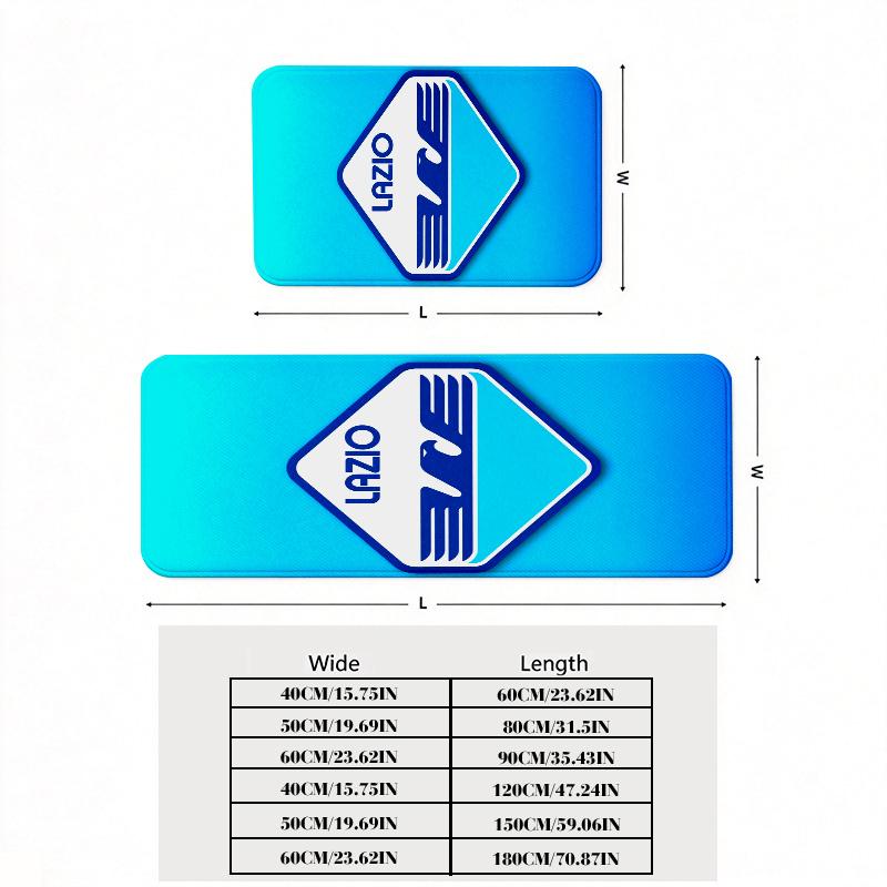 Lazio Print Flannel Kitchen Mat Christmas Soft Area Rug Non Slip Floor Carpet Home Decoration