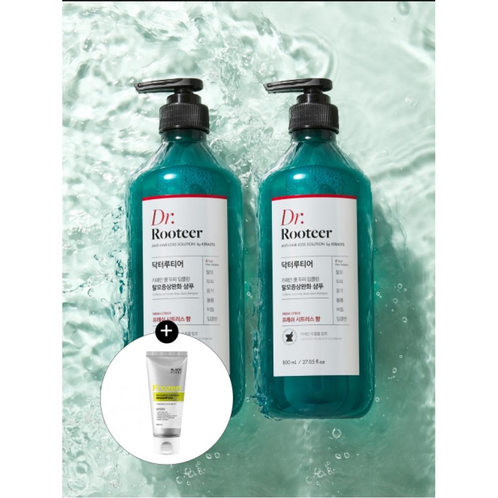 Kerasys Dr.lutier Fresh Citrus Hair Loss Shampoo 800ml 2pcs + Black Foret Hair Loss Shampoo 60ml Additional Gift NONE