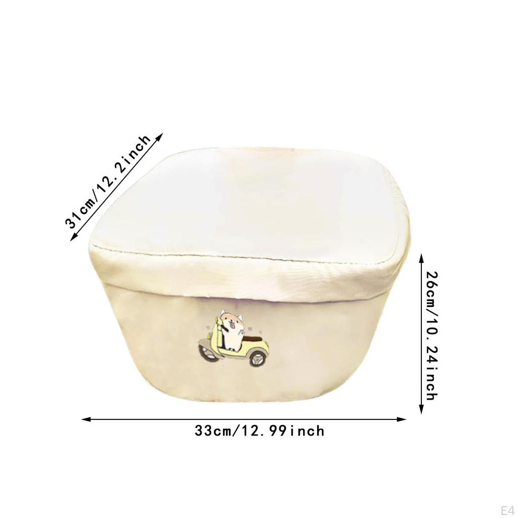 Bike Basket Rain Cover Bicycle Accessories 12.99x12.2x10.24inch Waterproof Fits Most Baskets