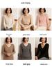 2026 Women's Cashmere V-Neck Slim Fit Sweater - Autumn/Winter, Soft Vertical Stripe Knit, Long Sleeve