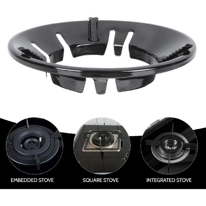 Zerodeko Gas Wok Ring Stove Burner Covers Kitchen Gas Stove Holder Rack: Burner Grate Pot Pan Support Bracket Wok Support Ring Gas Range Burner Gas