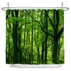 Natural Forest Shower Curtains Tropical Rainforest Landscape Waterproof Polyester Bathroom Bathtub Curtain Room Decor With Hooks